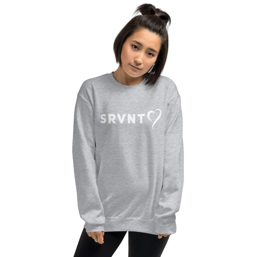 SRVNT Heart Sweatshirt-Grey