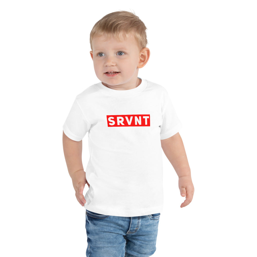 Toddler Supreme SRVNT Short Sleeve- White