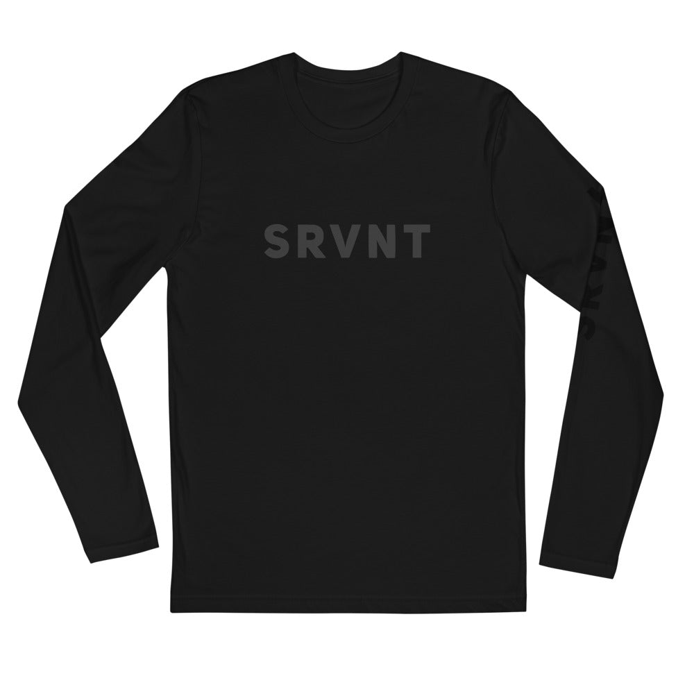 SRVNT Long Sleeve - Black on Black