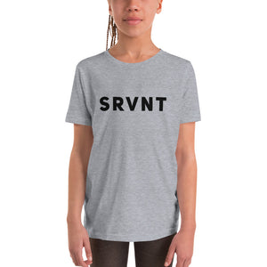 Youth SRVNTShort Sleeve- Grey