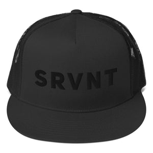 SRVNT Trucker- Black on Black