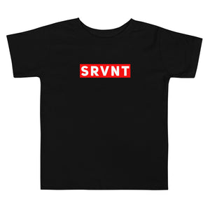 Toddler Supreme SRVNT Short Sleeve- Black