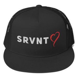 SRVNT Heart Trucker- White and Red