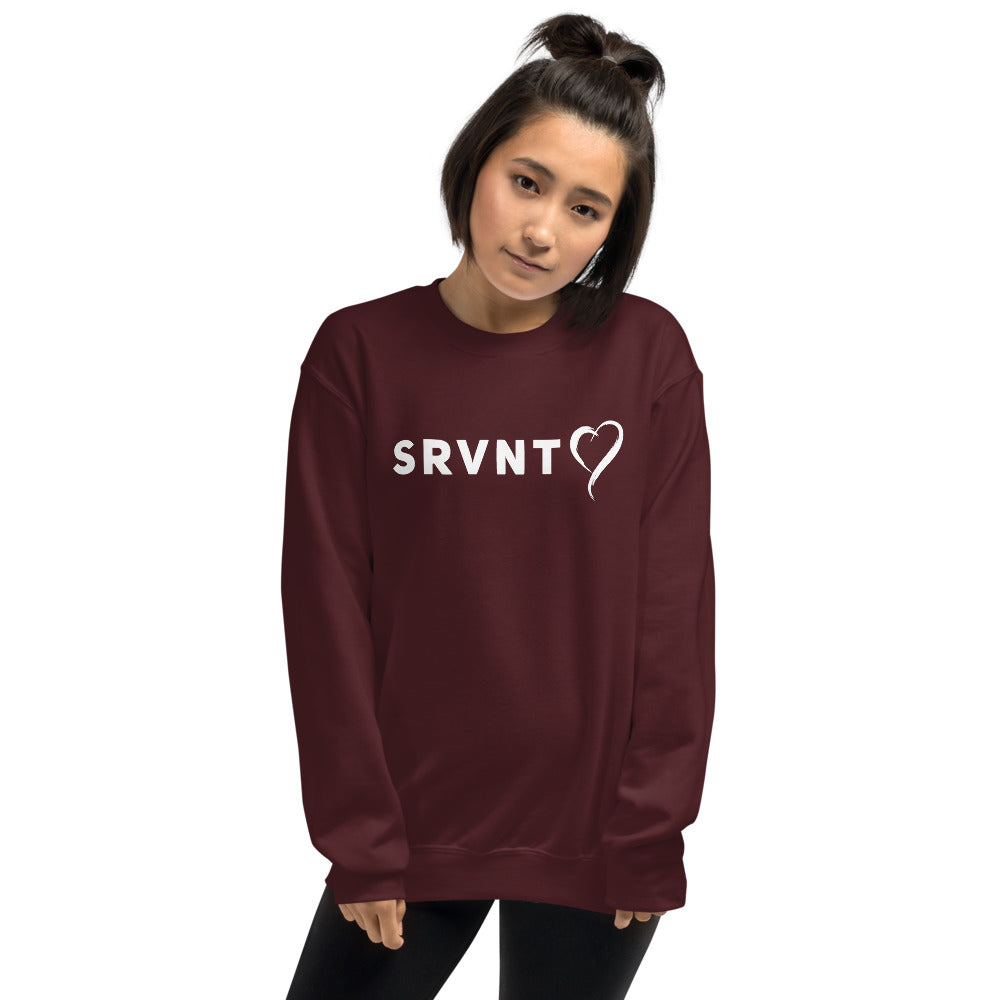 SRVNT Heart Sweatshirt- Maroon