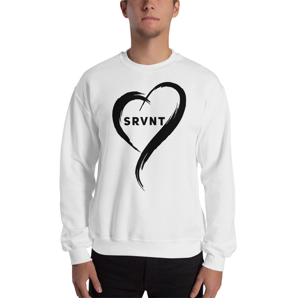 SRVNT Heart- Sweatshirt White