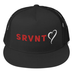 SRVNT Heart Trucker- Red and White