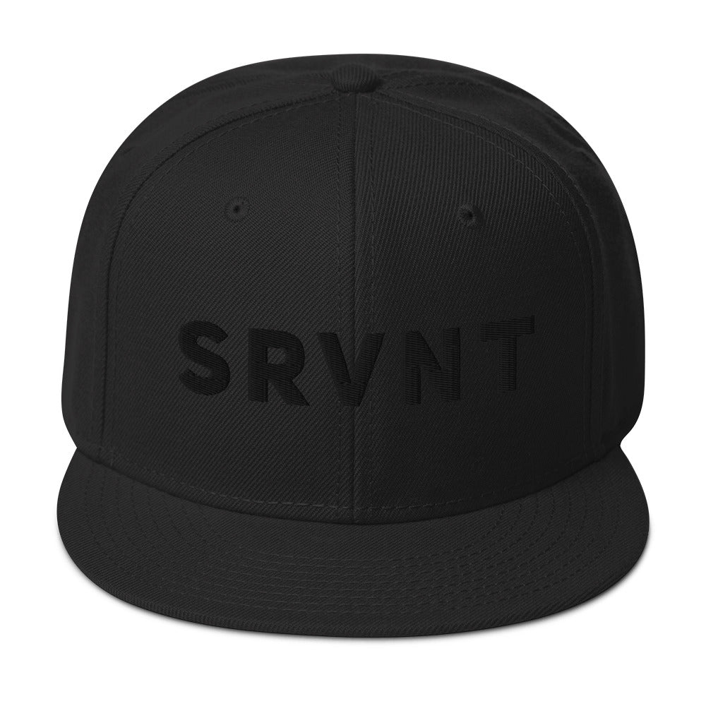 SRVNT (3D) Otto Snapback-Black on Black