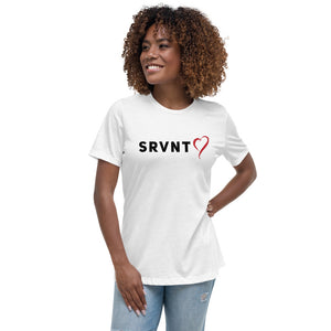SRVNT Heart Relaxed T-Shirt- White