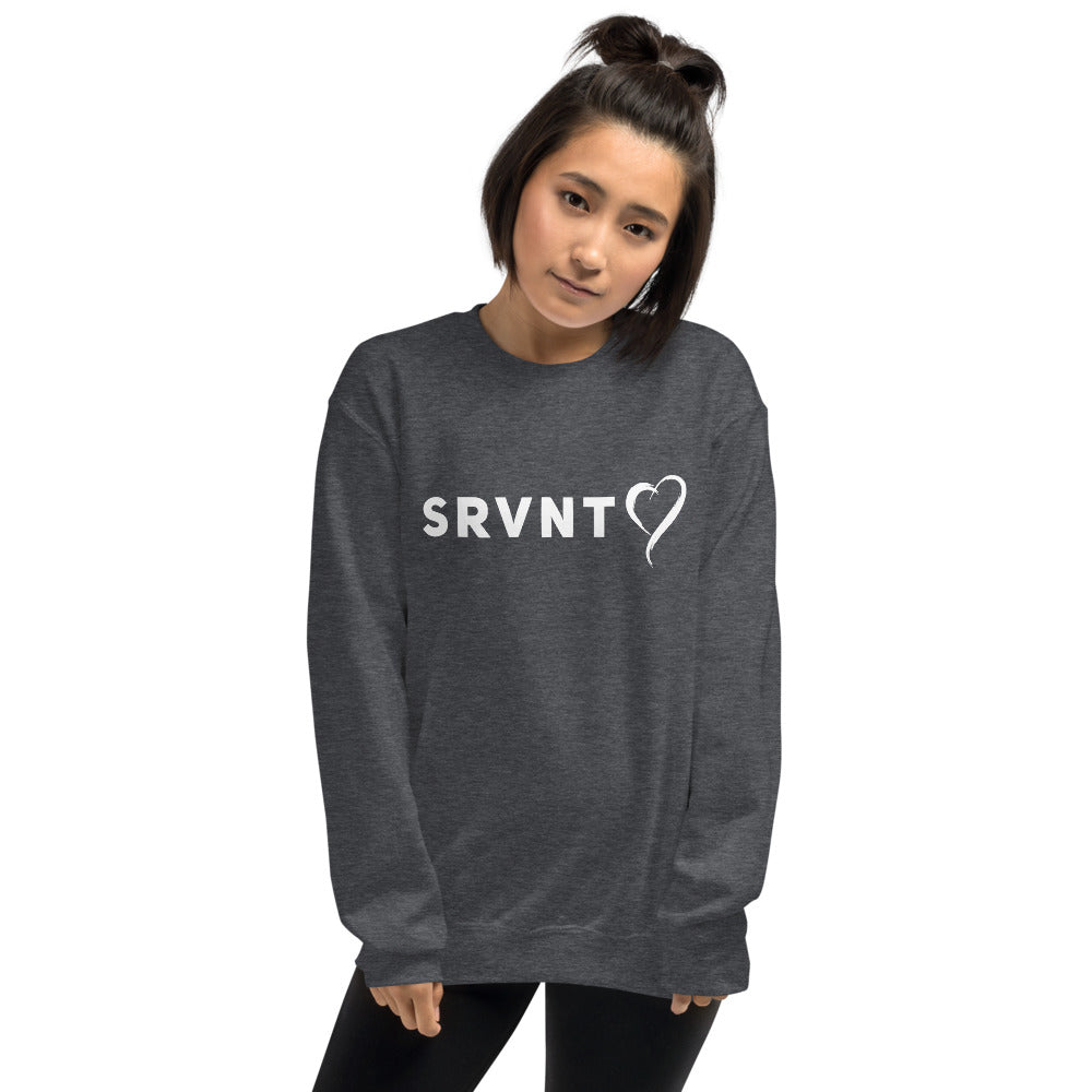 SRVNT Heart Sweatshirt - Dark Grey